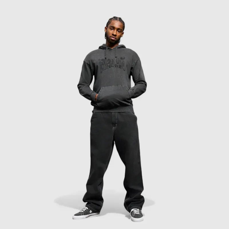 EVERLAST WASHED EMB SWEAT HOODIE - CombatStore.no