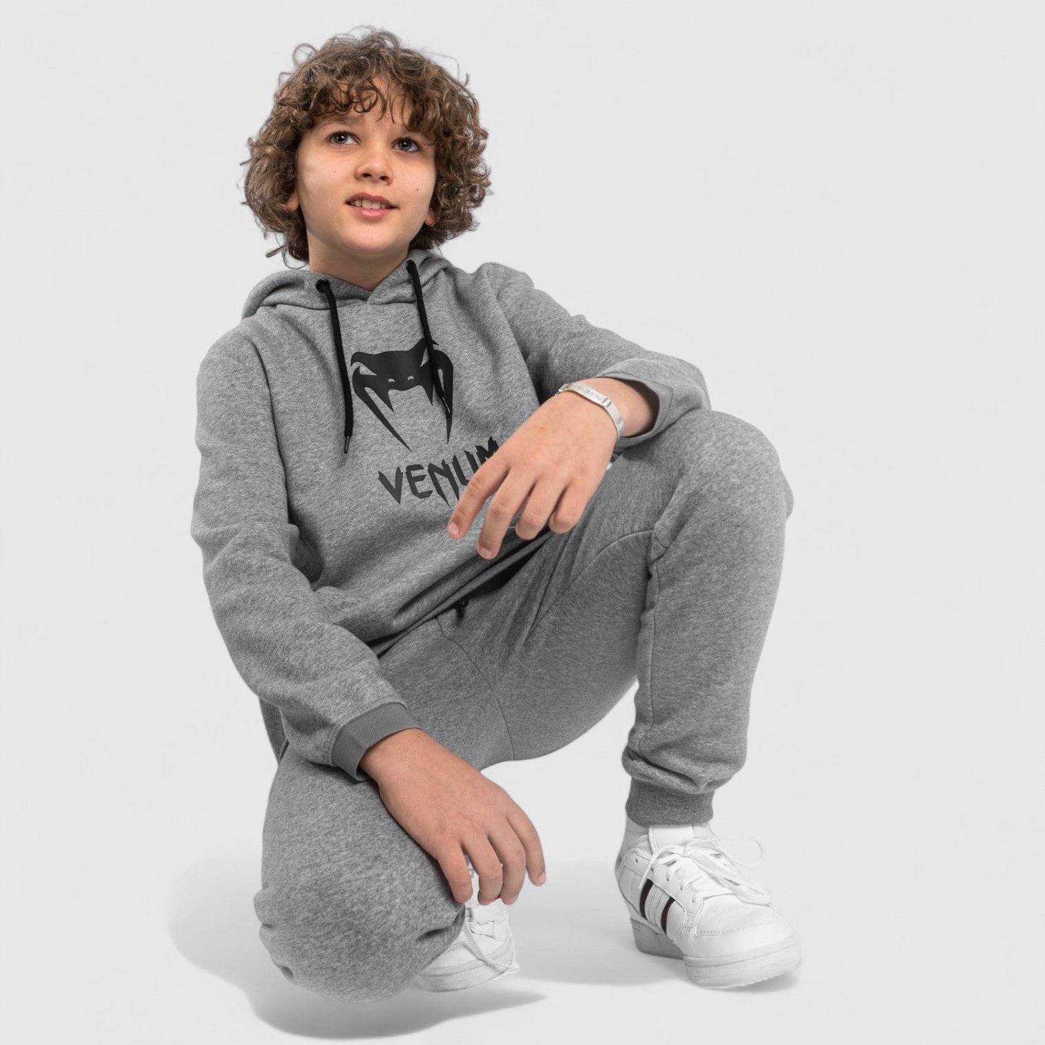 VENUM Classic Hettegenser for barn - Lys/Grå - CombatStore.no