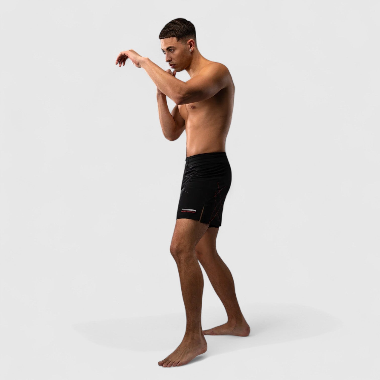 VENUM Tactical XT Fightshorts - Svart og Rød - CombatStore.no