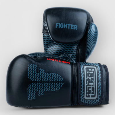FIGHTER Boksehansker PRO Sparringshansker Svart i skinn - CombatStore.no